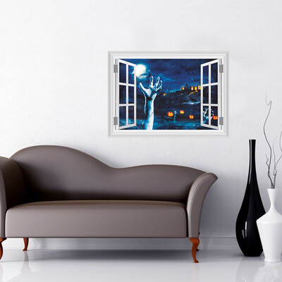 

〖Follure〗3D Halloween Background Wall Decoration Removable Wall Stickers