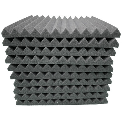 

〖Follure〗10Pcs Acoustic Foam Panel Sound Stop Absorption Sponge Studio KTV Soundproof