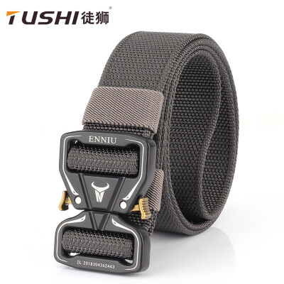 

Two-way new cobra buckle nylon mens tactical belt outdoor student fan training canvas belt tide