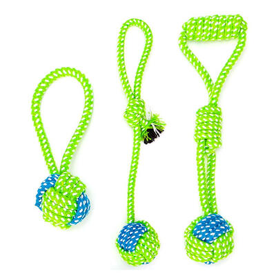 

Bite Resistant Chew Cotton Rope Toys Dogs Teeth Clean Ball Interactive Toy