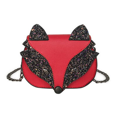 

Kids Sequins Fox Crossbody Bag Cute Mini Messenger Shoulder Bags Children Satchel Purse Crossbody Handbags Bolsa Girls YJ