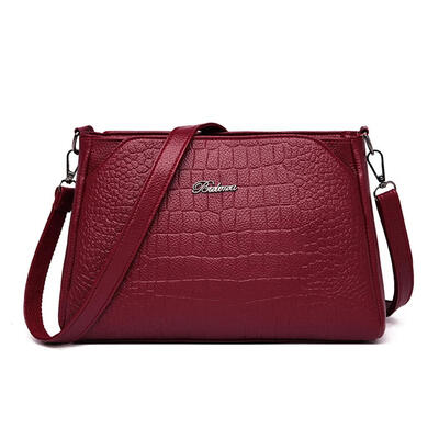 

Waterproof Solid Color Shoulder Handbags Women PU Leather Crossbody Bags