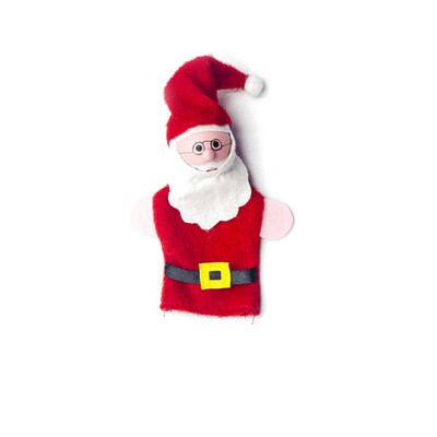 

Christmas Decorations Santa Claus Friends Finger Plush Toys Child Baby Favor Dolls Boys Girls Finger Puppets Santa Snowflake