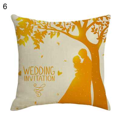 

Lover Letters Printed Pattern Pillow Case Cushion Cover Home Sofa Car Decor
