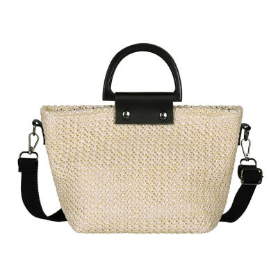 

Straw Totes Shoulder Messenger Handbags Women Crossbody Top-handle Bags