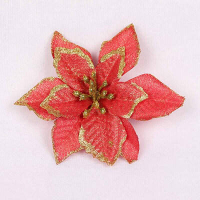 

10 p cs Set Simulation 13 cm Flowers Christmas Wreath Tree Decoration Xmas Gift