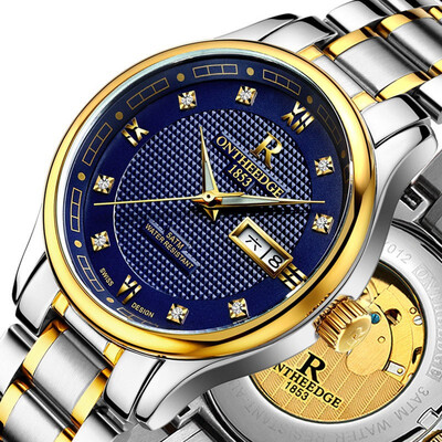 

Man Automatic mechanical watch Business affairs Noctilucent Wrist watch Waterproof steel strip Calendar watch