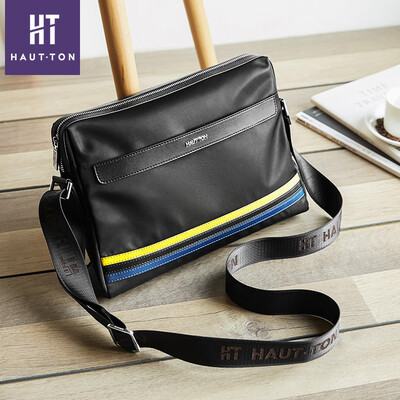 

Oxford cloth shoulder bag cross section webbing Korean casual mens multi-function Messenger bag