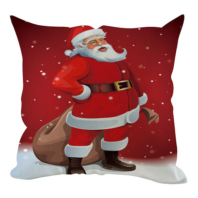 

Siaonvr Christmas Pillow Cover Pillowcases Decorative Sofa Cushion Cover Home Decoration