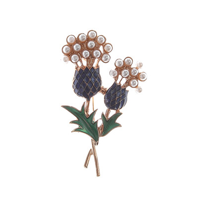 

Pin Pearls Women Enamel Pineapple Tree Brooch Suit New drop glazed pineapple brooch Elegant pearls wild female