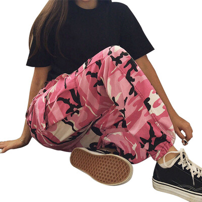 

〖Follure〗Women Sports Camo Cargo Pants Outdoor Casual Camouflage Trousers Jeans