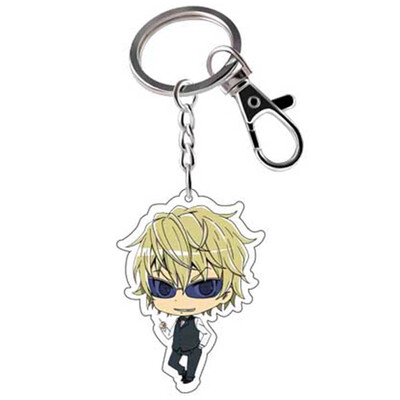 

Anime Durarara Double-sided Cartoon Figures Keychain DRRR Orihara Izaya Acrylic Car Key Holder Chain Pendants Keyrings Gift