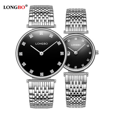 

New watch men&women table business steel belt couple watch diamond trend quartz waterproof female watch 5095