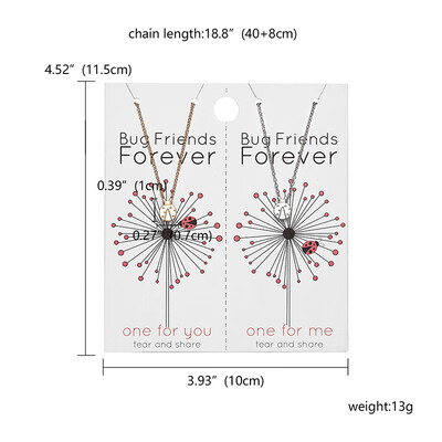 

Rinhoo Couple Necklace Jewelry 2pcs Insect Crab Leaf Watermelon Pendant Necklace Gold Silver Color Chain Necklace Girlfs Gift