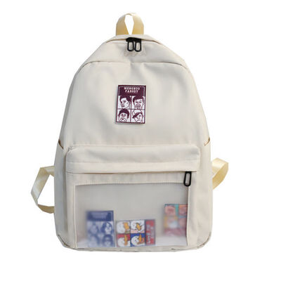 

Bf ancient feeling girl campus bag Korean high school students ins wind sen Japanese cute transparent backpack