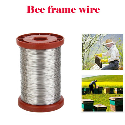 

Siaonvr Stainless Steel Wire for Beekeeping Beehive Frames Tool 1 Roll 05mm 500g