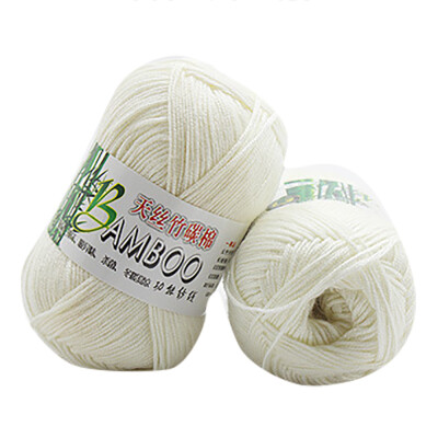 

Siaonvr New 100 Bamboo Cotton Warm Soft Natural Knitting Crochet Knitwear Wool Yarn 50g