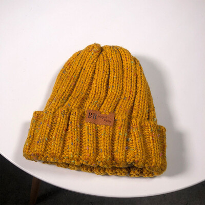 

Tailored Women Fashion Keep Warm Winter Hats Knitted Wool Hemming Hat