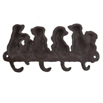 

Greensen Cast Puppy Hook Hanger Key Holder Home Garden Decor Wall Mount Door Hook