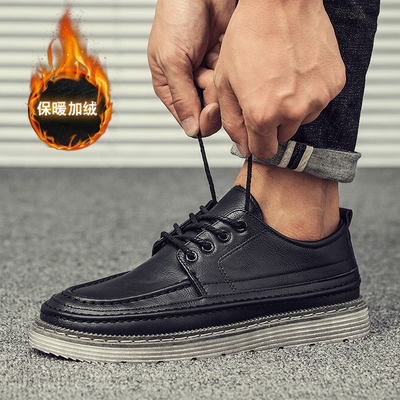 

Mens shoes summer new mens England wild Korean version of the trend of casual shoes shoes shoes tide shoes warm plus velvet shoes