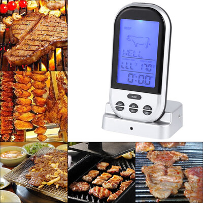 

Digital LCD Wireless Remote Oven Food Cooking Meat BBQ Grill Thermometer Barbecue Kitchen Tool BBQ Thermometer