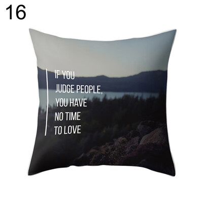 

Mountain Forest Path Tree Pillow Case Cushion Cover Sofa Bed Car Office Decor