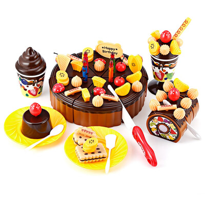 

73PCS Birthday Party Food Fruit Cake Play Toy for Kids