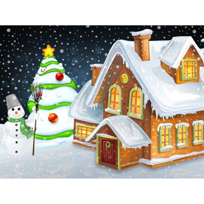 

Diamond Embroidery Snow Scenery Full Square Drill Diamond Painting Landscape Winter Cross Stitch Kit Home Decoration