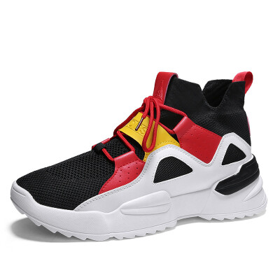 

Four flying woven shoes mens shoes mesh breathable shoes sports shoes tide shoes in the shoes movement