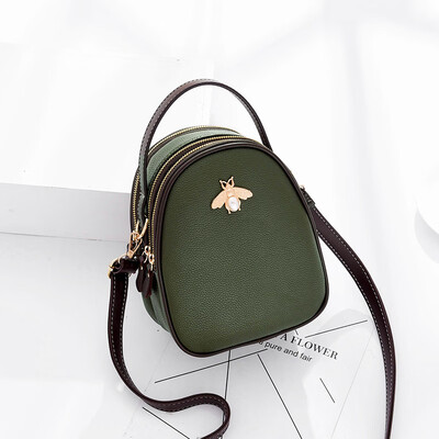 

Simple multi-layer handbag with single shoulder&oblique shoulder bag