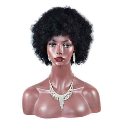 

Small Wave Realistic Black Women Short Wavy Curly Wigs for CostumeTheme PartiesDaily Use
