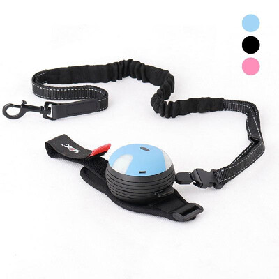 

Smart Retractable Dog Leash Reflective Dog Leash Pet Leash Rechargeable Warning Flashlight Light Handfree