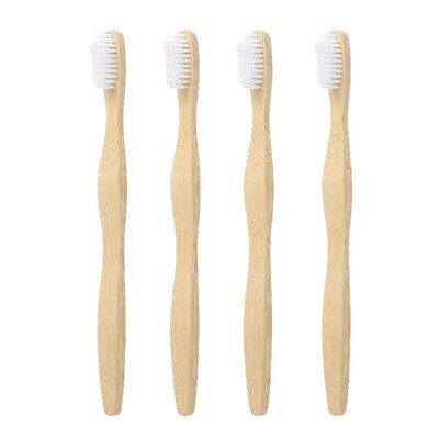 

Manual Toothbrushes Set Bamboo Toothbrush with Dense Bristles for Daily & Travel Adults Oral Care