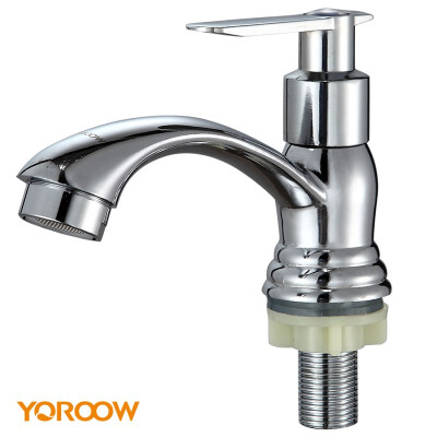 

Good quality chrome polished deck mounted zinc handle zinc body cold water pull out basin faucet for bathroom