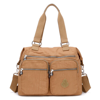 

Single shoulder bag large bag Oxford cloth bag single shoulder slant bag large capacity waterproof nylon canvas bag mother ba