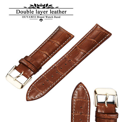 

High Quality 20mm 22mm 24mm Genuine Leather Watchbands For Man&Women Watch Band Straps Black Brown Strap Accessories Belts