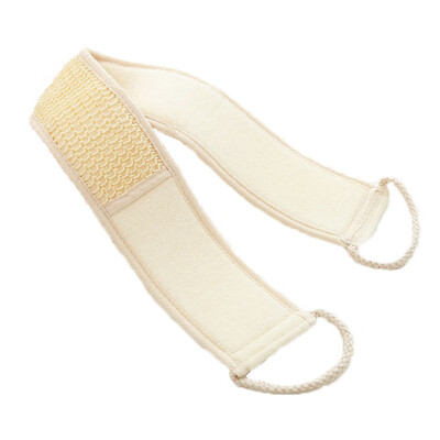 

1x Natural Loofah Bath Brush Exfoliating Back Strap Body Scrubber Brush Sponge