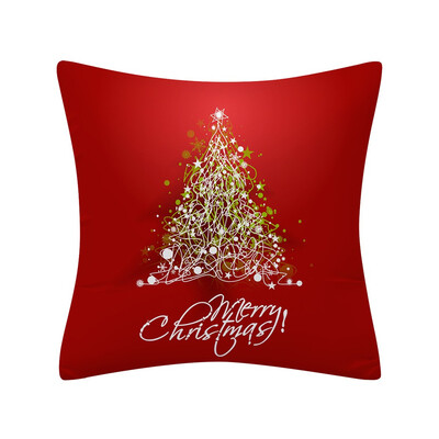 

〖Follure〗Christmas Pillow Case Glitter Polyester Sofa Throw Cushion Cover Home Decor