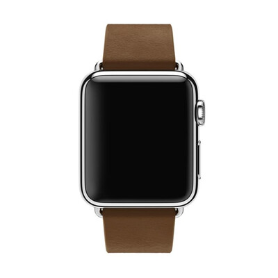 

〖Follure〗Modern Buckle Granada Leather Band Bracelet for Apple Watch Series 12 38MM BW