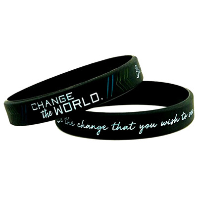 

Motivational Be Yourself Change The World Create Dream Silicone Bracelet