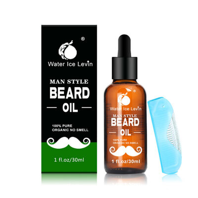 

100 Natural Beard Balm Moustache Cream Oil Set Conditioner Beard Balm Healthy Moisturizing Wax Brush Comb Christmas Gift