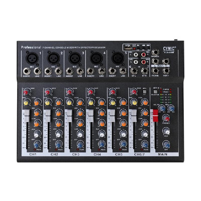 

Mini Household Portable Audio Mixer with USB DJ Sound Mixing Console 48V Amplifier for Karaoke KTV Party