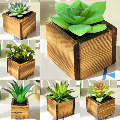 

Creative Ornaments Mini Simulation Succulent Bonsai Artificial Flowers With Pot