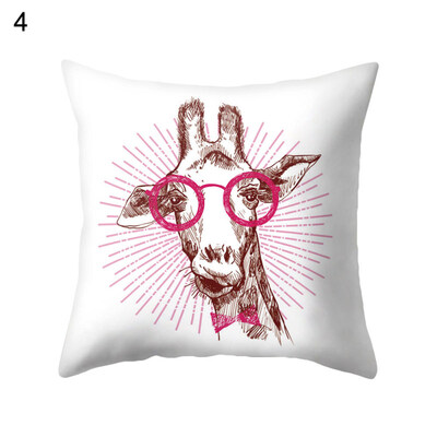 

Animal Deer Giraffe Snake Pillow Case Cushion Cover Sofa Bed Car Office Decor