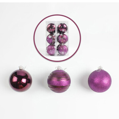 

12PC 80mm Christmas Xmas Tree Ball Bauble Hanging Home Party Ornament Decor New