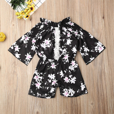 

Kid Baby Girls Lace Floral Romper Bodysuit Jumpsuit Toddler Outfits Clothes