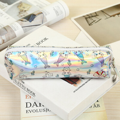 

Pencil Case Creative Cute Pencil Cases Bag Organizer with Zipper Large Capacity Colorful Laser