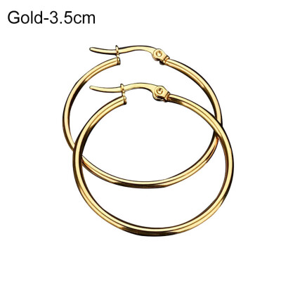 

Unique Women Big Circle Hoop Earrings Stainless Steel Party Club Pub Jewelry