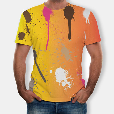 

Toponeto Mens 3D Printed Fashion Short Sleeves T Shirt Daily Blouse Tee