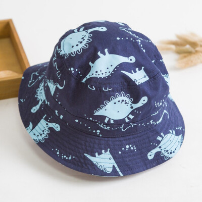 

Children Boys Cartoon Dinosaur Bucket Hat Cotton Summer Beach Baby Sun Cap uk